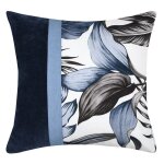 Coussin coton bleu 40x40cm