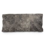 Coussin en daim gris 30x60