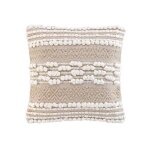 Coussin dhoussable beige 40x40cm
