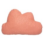 Coussin enfant  nuage  coton terracotta 45x28 cm