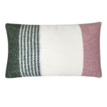 Coussin festivité en laine rectangle vert aube 35x60 Coussin festivité en laine rectangle vert aube 35x60