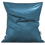 Coussin d'intérieur géant aspect velours pétrole 170x130cm Coussin d'intérieur géant aspect velours pétrole 170x130cm