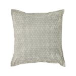 Coussin en lin et en coton beige 45 x 45 cm
