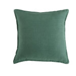 Coussin en lin lav vert basilic 45x45