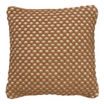 Coussin marron 45x45 cm avec un motif  carreaux