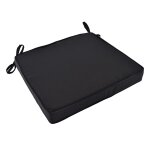 Coussin noir pour chaises et fauteuils pliants