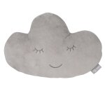 Coussin nuage pour enfant en peluche douce et coton gris