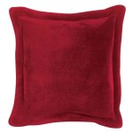 Coussin en polyester rubis 50 x 50