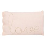 Coussin rose coton 30 x 50