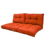 Coussins pour salon de jardin capitonné 100x50cm orange Coussins pour salon de jardin capitonné 100x50cm orange