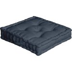 Coussin de sol en coton gris anthracite 50x50cm Coussin de sol en coton gris anthracite 50x50cm