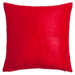 Coussin en sudine rouge 40x40