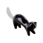 Couteau à beurre noir acier inoxydable 14 x 0 x 3 cm Couteau à beurre noir acier inoxydable 14 x 0 x 3 cm