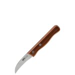 Couteau éplucheur hummeken en acier inoxydable et bois de noyer Couteau éplucheur hummeken en acier inoxydable et bois de noyer