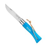 Couteau opinel baroudeur colorama - n7 bleu cyan Couteau opinel baroudeur colorama - n7 bleu cyan