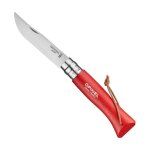 Couteau opinel baroudeur colorama - n8 rouge