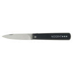 Couteau pliant le lame lisse 8 cm noir en inox Couteau pliant le lame lisse 8 cm noir en inox