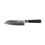 Couteau santoku noir damas 32cm avec �tui