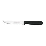 Couteau  steak manche noir en inox