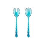Couverts  salade en acrylique biologique bleu 27, 5 cm