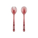 Couverts  salade en acrylique biologique mauve 27, 5 cm