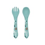 Couverts en silicone ours en silicone bleu 14cm Couverts en silicone ours en silicone bleu 14cm