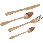 Couverts de table en acier inoxydable cuivr 16 pices