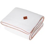 Couverture bb enfant en gaze de coton blanc 100x70 cm