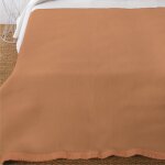 Couverture trs chaude en acrylique beige 180x220cm