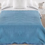 Couverture coton azur 260x240 cm