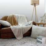 Couverture effet fourrure flanelle beige 180x220cm Couverture effet fourrure flanelle beige 180x220cm