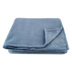 Couverture laine naturelle bleu ciel 220x240 cm Couverture laine naturelle bleu ciel 220x240 cm