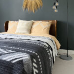 Couverture en laine noir 200x220 Couverture en laine noir 200x220