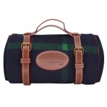 Couverture pique - nique imperm�able tartan �cossais bleu 170 x 140 cm