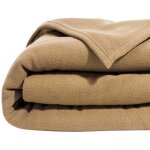 Couverture tempérée en polyester beige 240x260cm Couverture tempérée en polyester beige 240x260cm