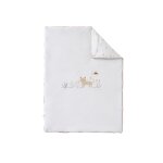 Couverture en veloudoux cru babou & kendi (75 x 100 cm)