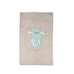Couverture de voyage pour enfants chat vert Couverture de voyage pour enfants chat vert