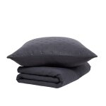 Couvre lit boutis 240x260 cm gris anthracite