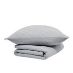 Couvre lit boutis 240x260 cm gris clair