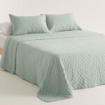 Couvre lit boutis aqua marine 270x270 + 2(50x70) cm