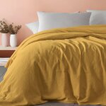 Couvre lit gaze de coton miel 240x260 cm Couvre lit gaze de coton miel 240x260 cm