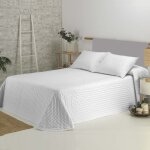 Couvre lit lisse blanc 200x270cm