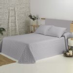 Couvre lit lisse gris 250x270cm Couvre lit lisse gris 250x270cm