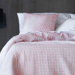 Couvre lit rversible jacquard de coton 235x270 cm