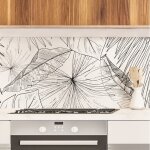 Crdence adhsive en aluminium cuisine - 2x(120x50cm) - noir - 99deco