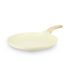 Crpire en revtement cramique 26cm crme - tous feux