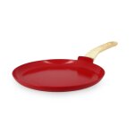 Crpire en revtement cramique 26cm rouge - tous feux