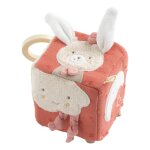 Cube d'activits bb en coton bio