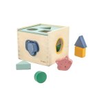 Cubes à formes en bois animaux beige Cubes à formes en bois animaux beige
