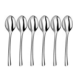 Cuillre  caf en acier inoxydable - lot de 6